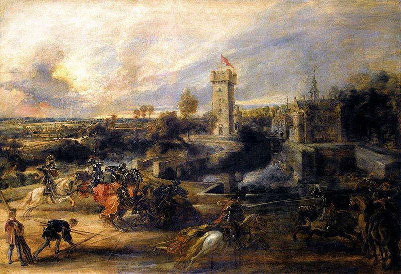 Peter Paul Rubens Tournament in front of Castle Steen oil painting picture